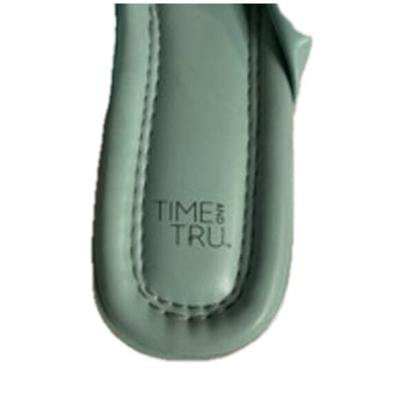 Minimalist Sage Green Knot Slide Sandals Time and Tru Women’s 8 - Picture 4 of 7